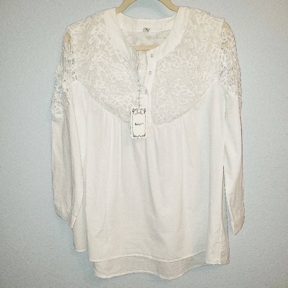 Cute Yoko Girl,  oversized off the shoulder top